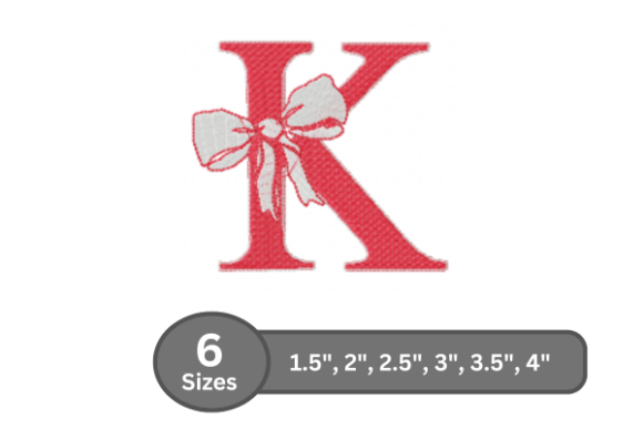 Cherry Knot Alphabet - K for Holiday Embroidery