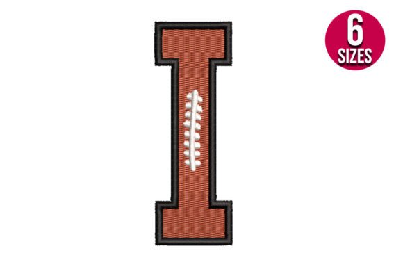 Football Font Alphabet Letter I