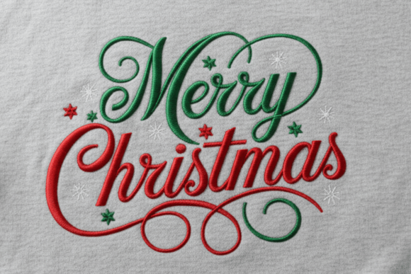 Merry Christmas Embroidery Files