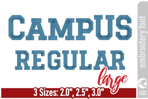 Review: Campus Regular Embroidery Font - Large